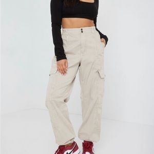 Garage XL Brianna Bubble Pant Cargo Pants Cream Bottoms